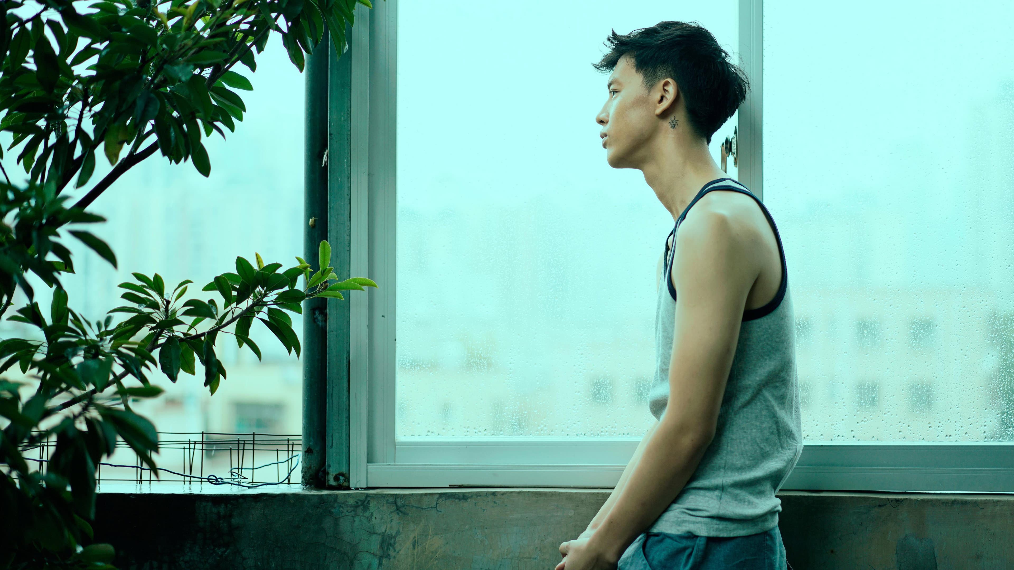 Walking Past the Future Backdrop