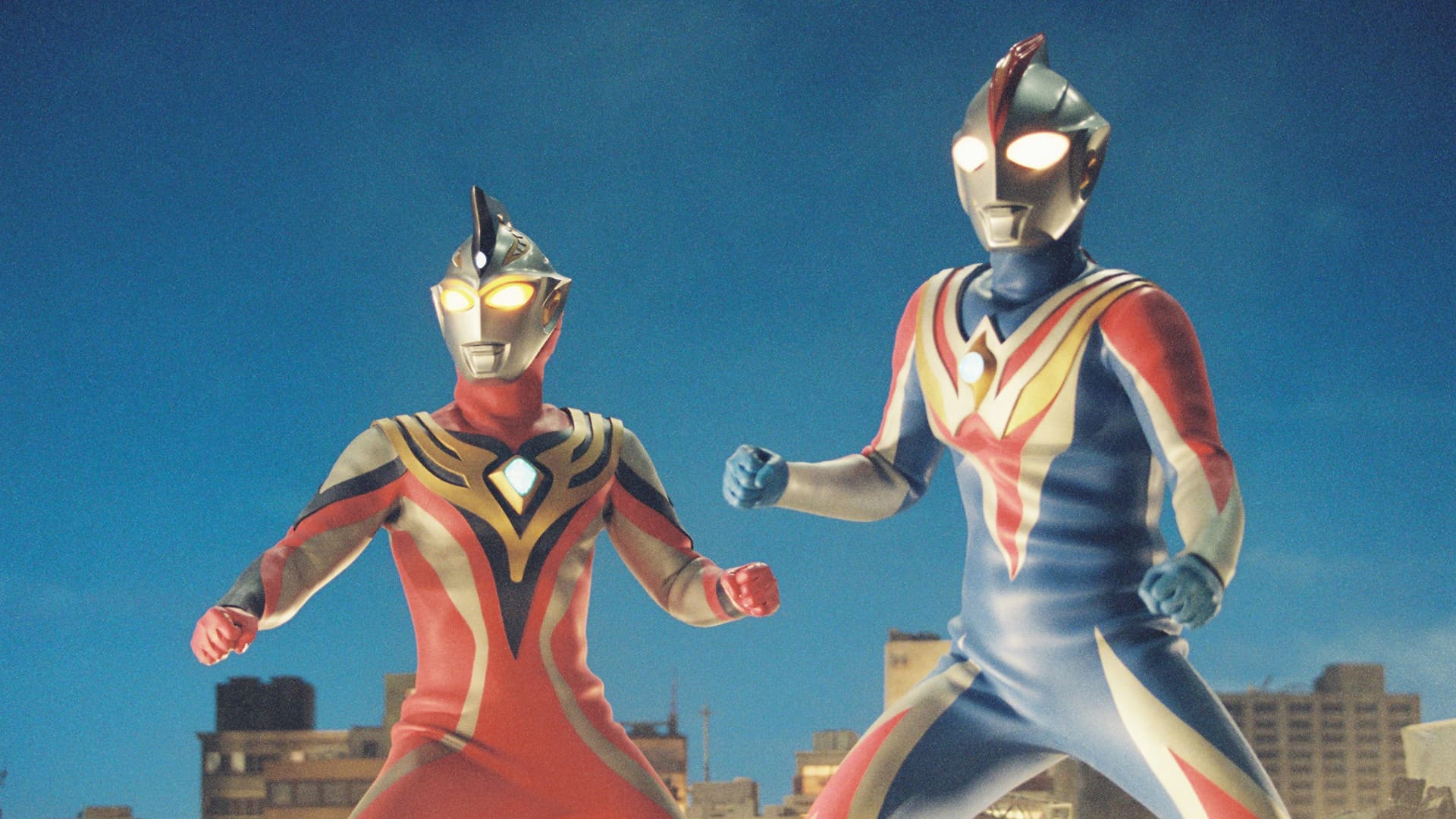 Ultraman Cosmos vs. Ultraman Justice: The Final Battle Backdrop