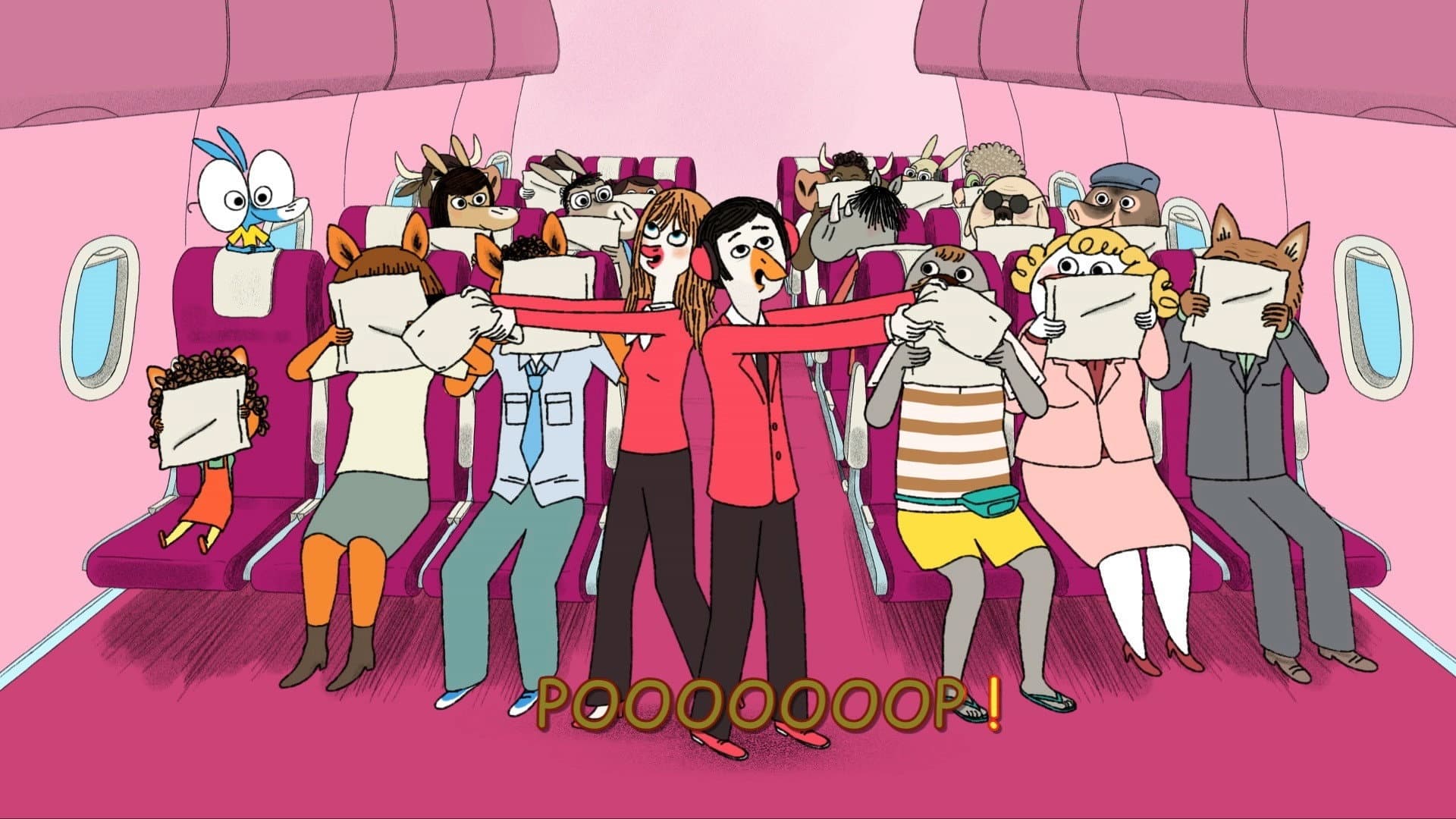 Ariol Takes the Plane Backdrop