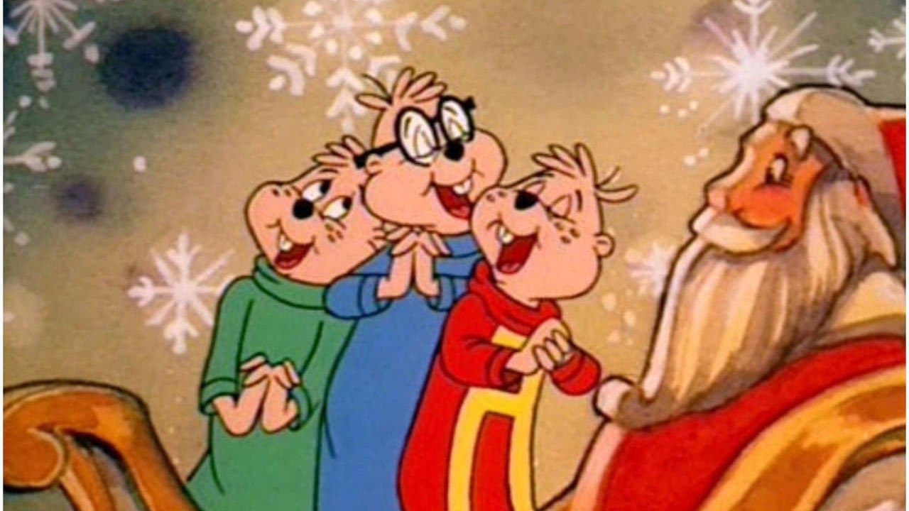 A Chipmunk Christmas Backdrop