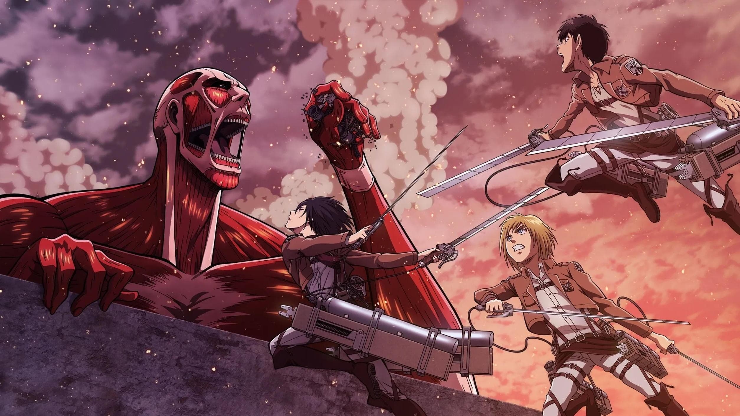 Attack on Titan: Crimson Bow and Arrow Backdrop