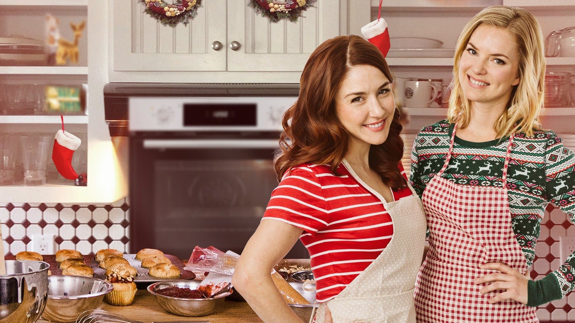 Christmas Cupcakes Backdrop