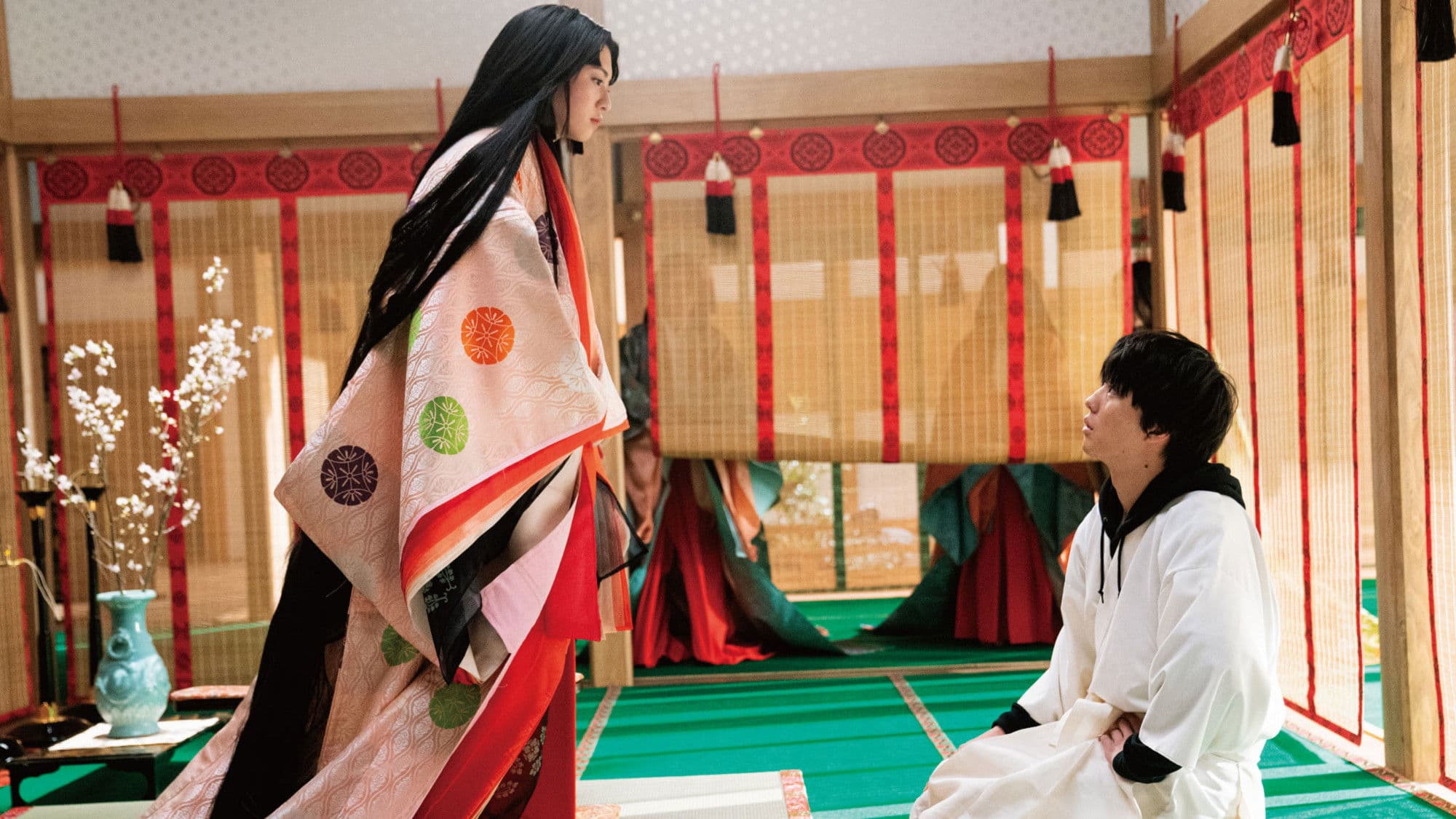 The Devil Wears Ju-Ni Hitoe Kimono Backdrop